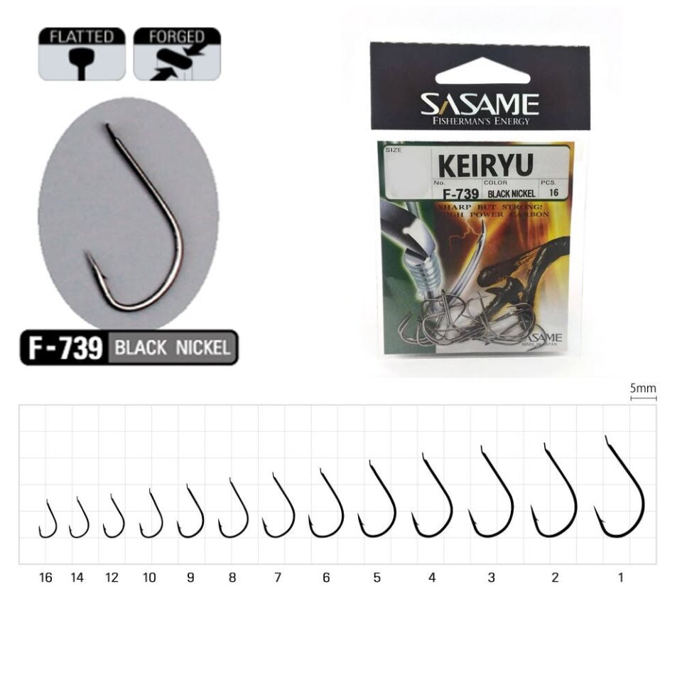 Sasame Keiryu F-739 Serisi Olta İğnesi 3