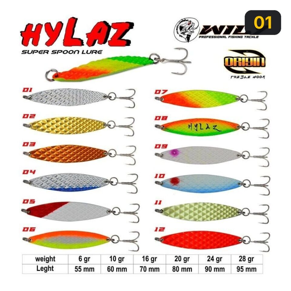 Wily Hylaz Kaşık 16 gr 70 mm - Hologramlı 01