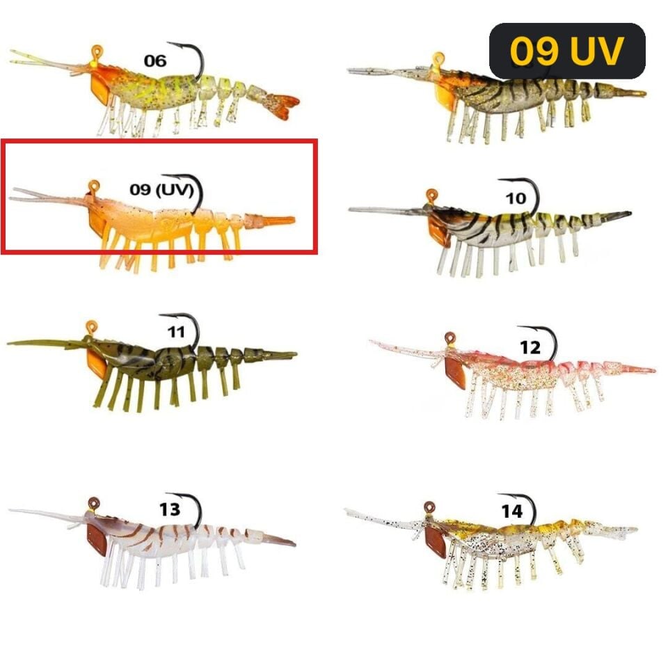 Ryuji Ayu Shrimp 7.5cm 7.2gr Karides Silikon Yem 09 UV