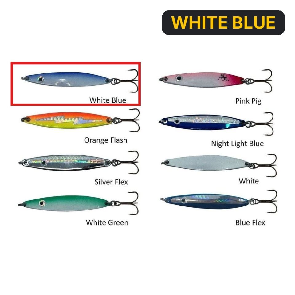 Hansen Fight 7.6cm 24g Kaşık WHITE BLUE