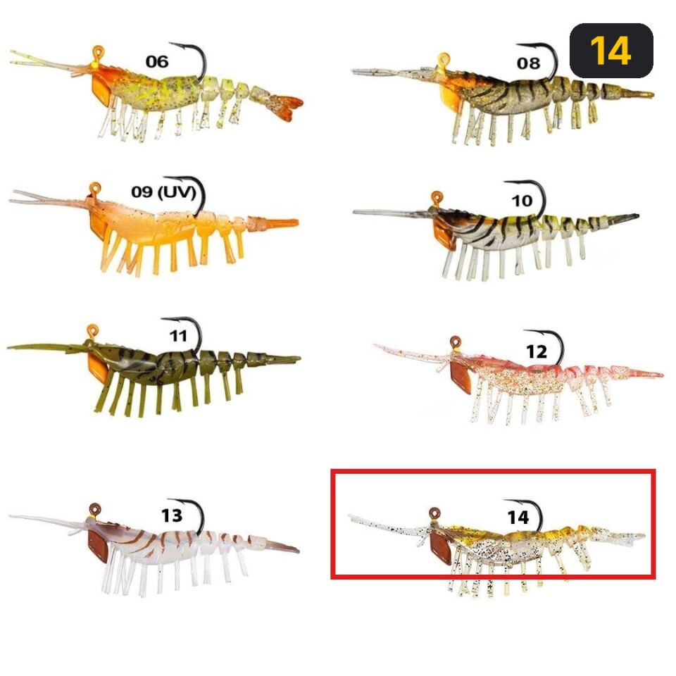 Ryuji Ayu Shrimp 7.5cm 7.2gr Karides Silikon Yem 14