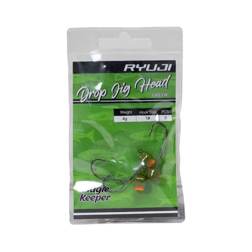 Ryuji Drop Jig Head Green ( 3 Adet)