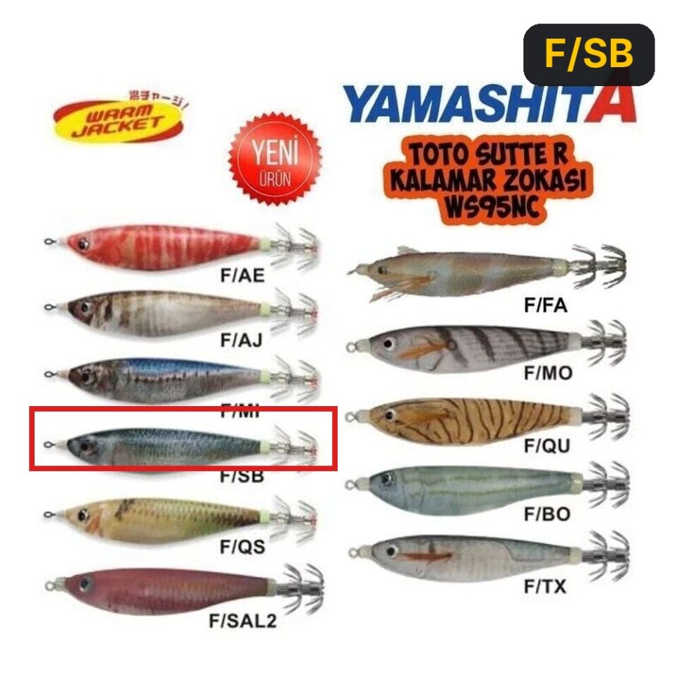 Yamashita Toto Sutte R Kalamar Zokası Ws95NC F/SB