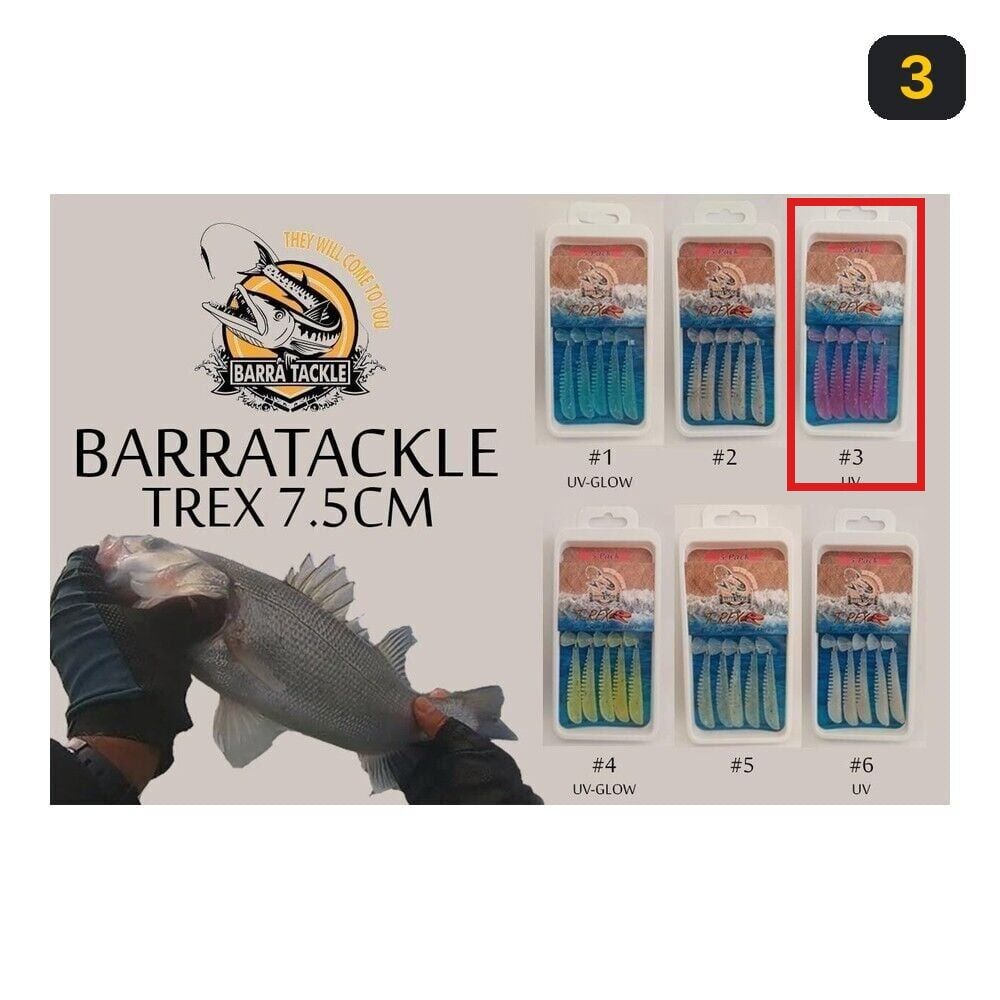 Barratackle Trex 7.5 cm Fishing Lures 3