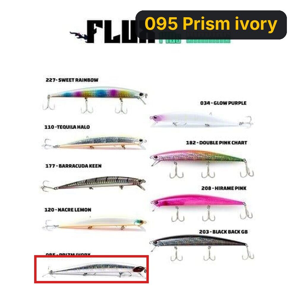 Fujin Flux 140S 140mm 21gr Sinking Maket Balık 095 Prism ivory