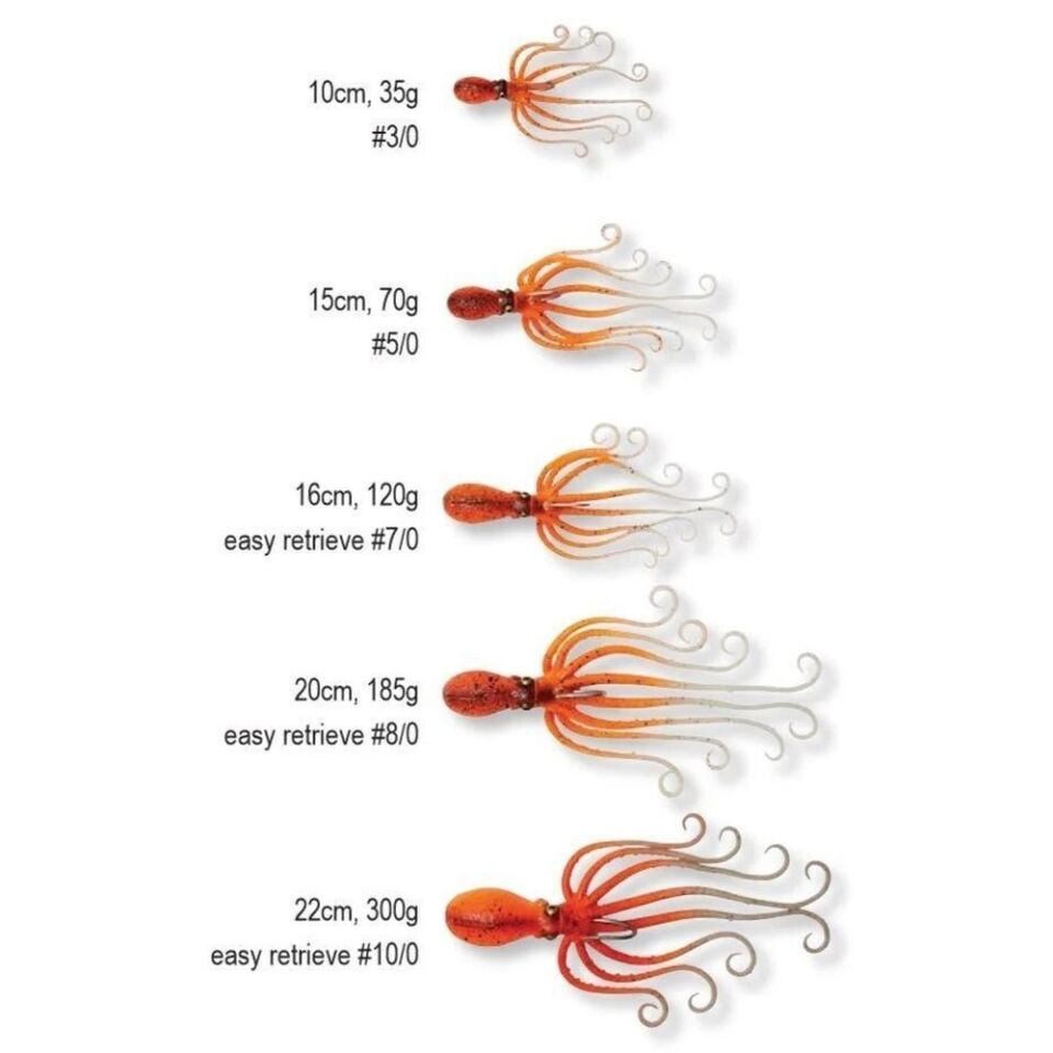 Savage gear Octobus 35g 10cm Suni Yem ORANGE GLOW