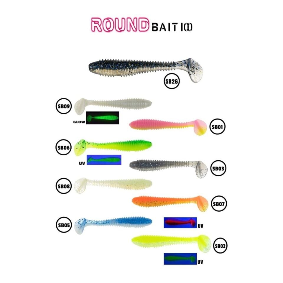Fujin Round Bait 100mm Silikon Balık SB01
