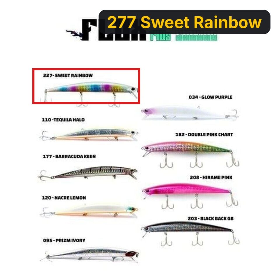 Fujin Flux 140S 140mm 21gr Sinking Maket Balık 277 Sweet Rainbow