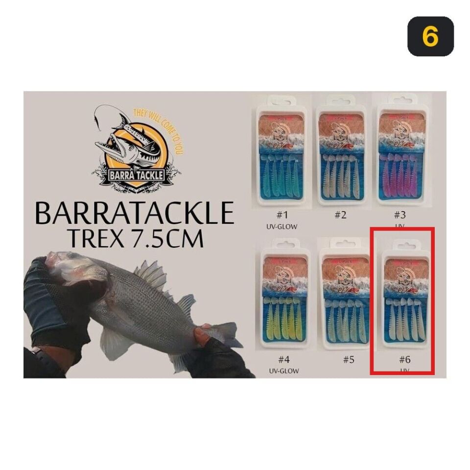 Barratackle Trex 7.5 cm Fishing Lures 6