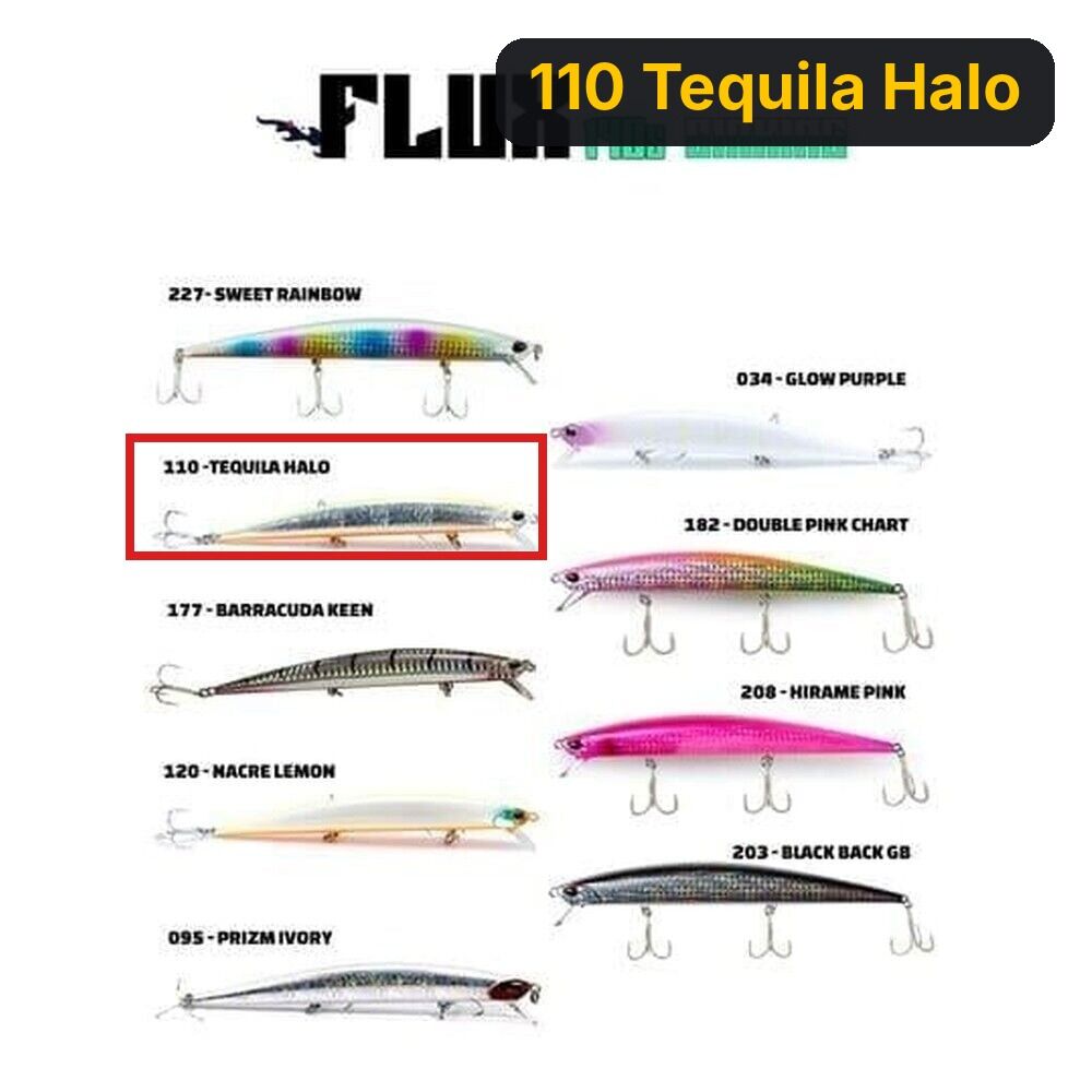 Fujin Flux 140S 140mm 21gr Sinking Maket Balık 110 Tequila Halo