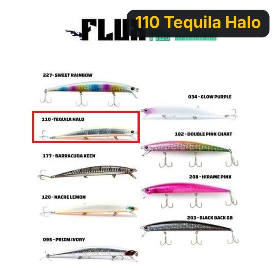 Fujin Flux 140S 140mm 21gr Sinking Maket Balık 110 Tequila Halo