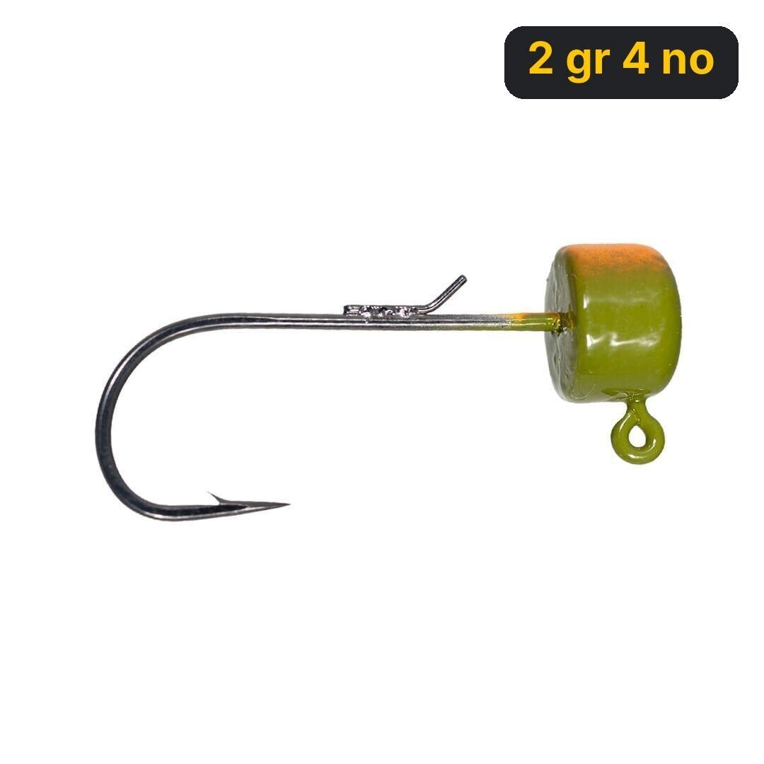 Ryuji Drop Jig Head Green ( 3 Adet) 2 gr 4 no
