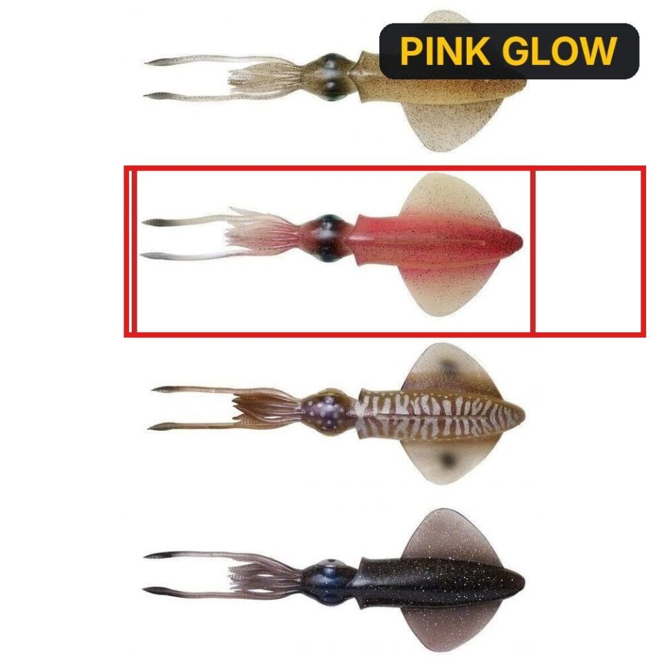 Savage gear Swim Squid 9.5cm 5g 4 Adet Suni Yem PINK GLOW