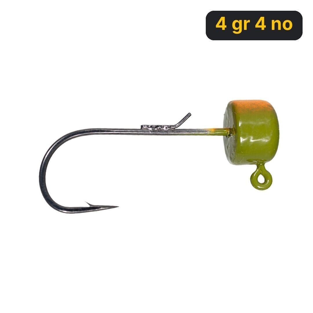 Ryuji Drop Jig Head Green ( 3 Adet) 4 gr 4 no