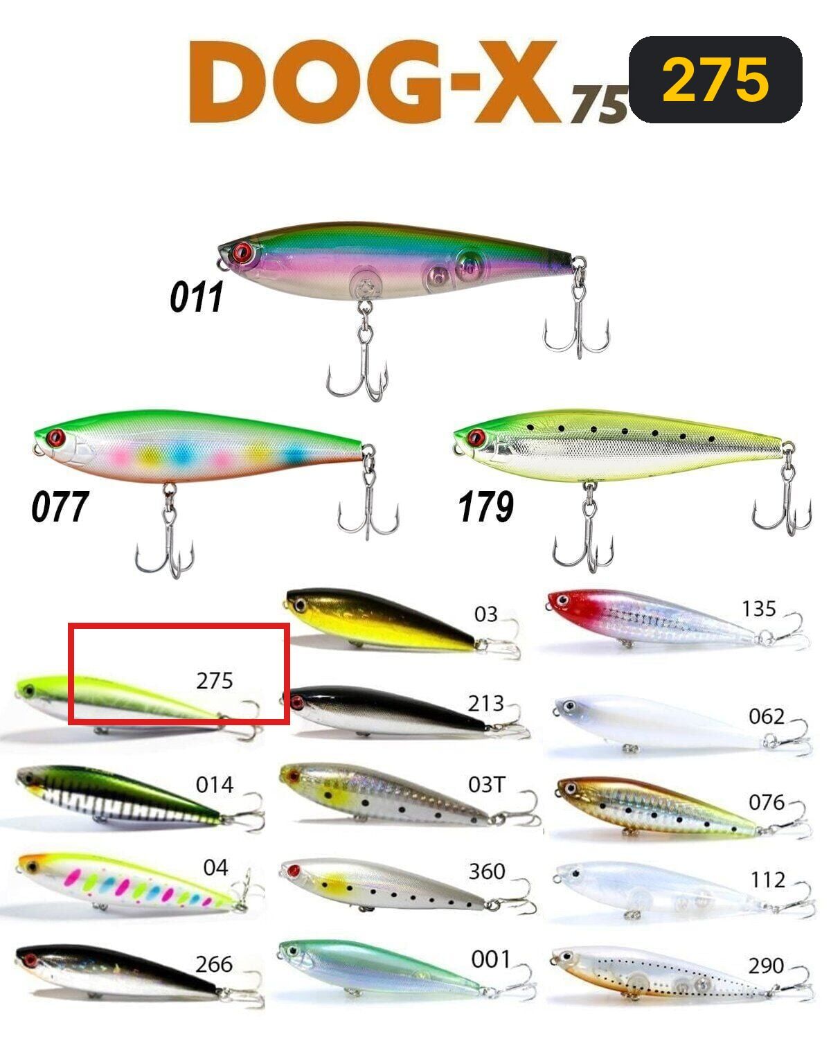 Fujin Dog-x 7.5cm 8.5gr Maket Balık 275