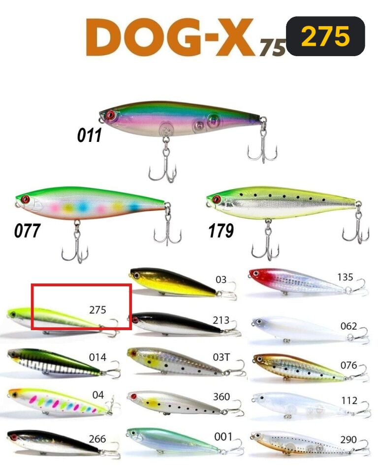 Fujin Dog-x 7.5cm 8.5gr Maket Balık 275