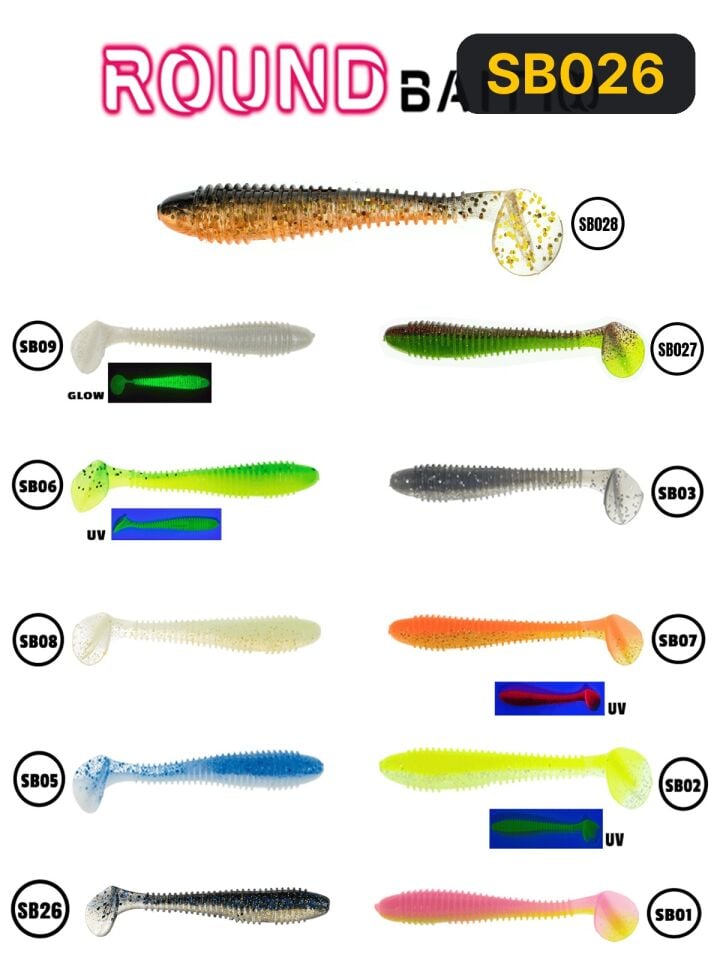 Fujin Round Bait 100mm Silikon Balık SB026