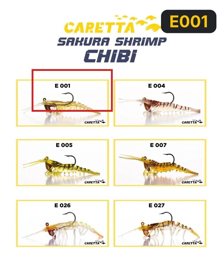 Caretta Sakura Shrimp Chibi 3.7g 50mm Silikon Yem