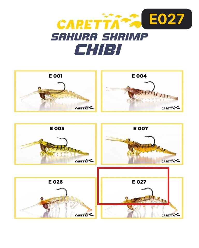 Caretta Sakura Shrimp Chibi 3.7g 50mm Silikon Yem