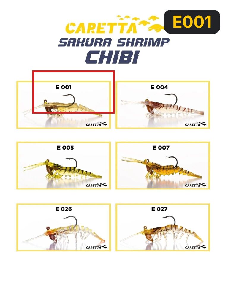 Caretta Sakura Shrimp Chibi 3.7g 50mm Silikon Yem E001