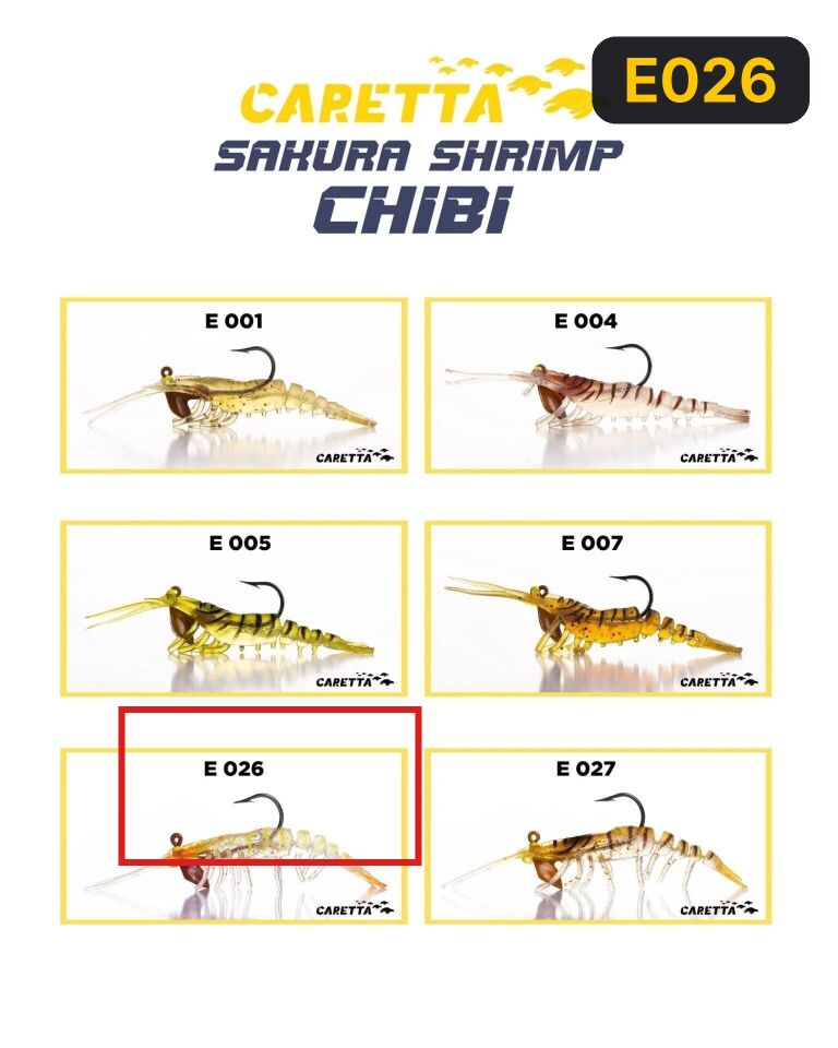 Caretta Sakura Shrimp Chibi 3.7g 50mm Silikon Yem E026