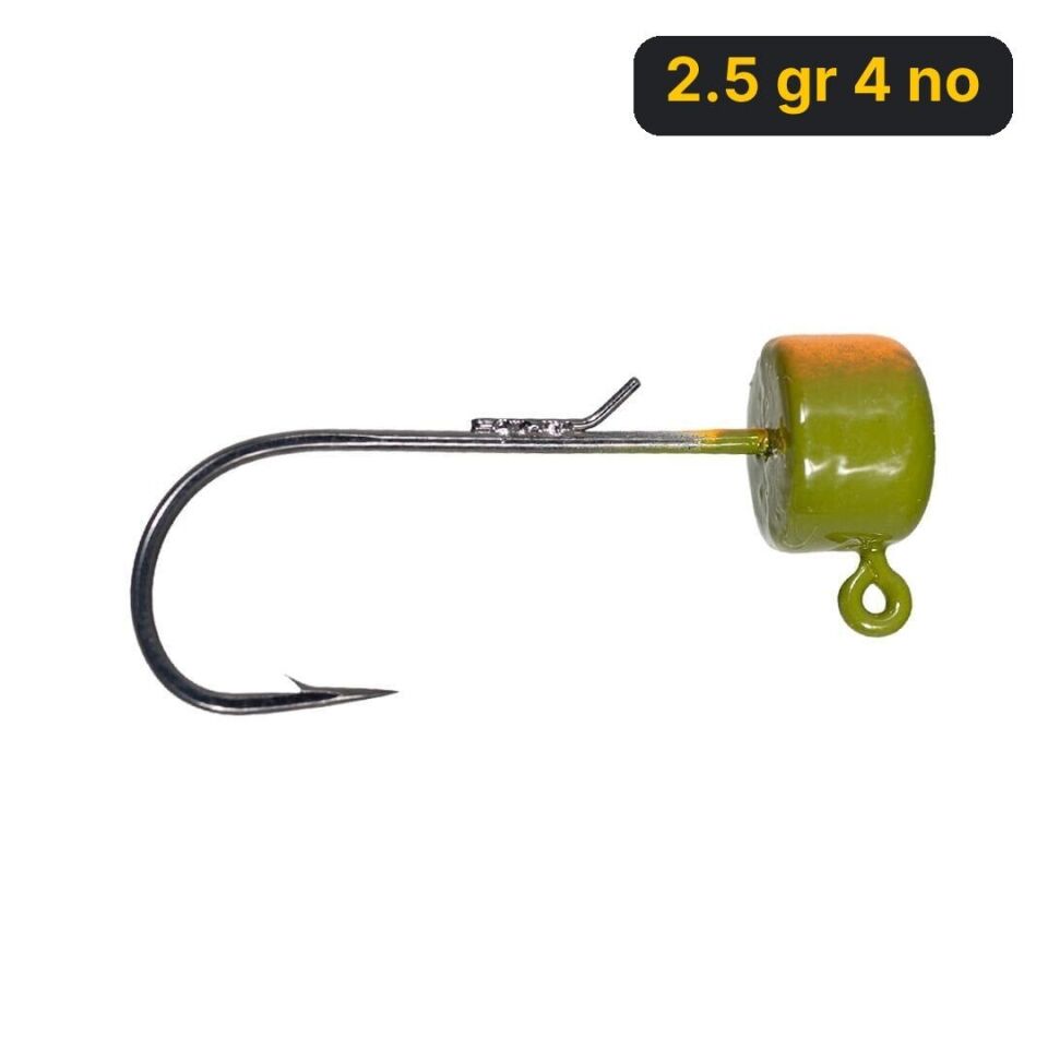 Ryuji Drop Jig Head Green ( 3 Adet) 2.5 gr 4 no