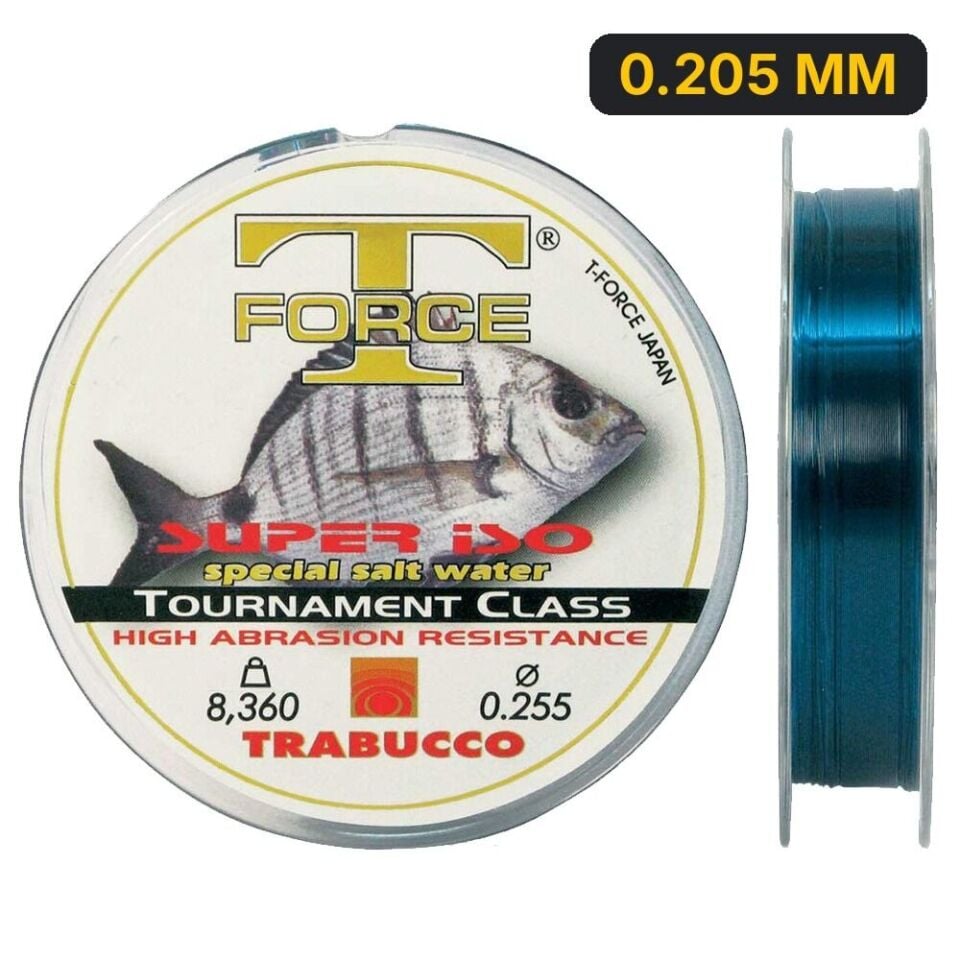 Trabucco T-Force Super Iso Serisi 300m Monofilament Misina 0.205 MM