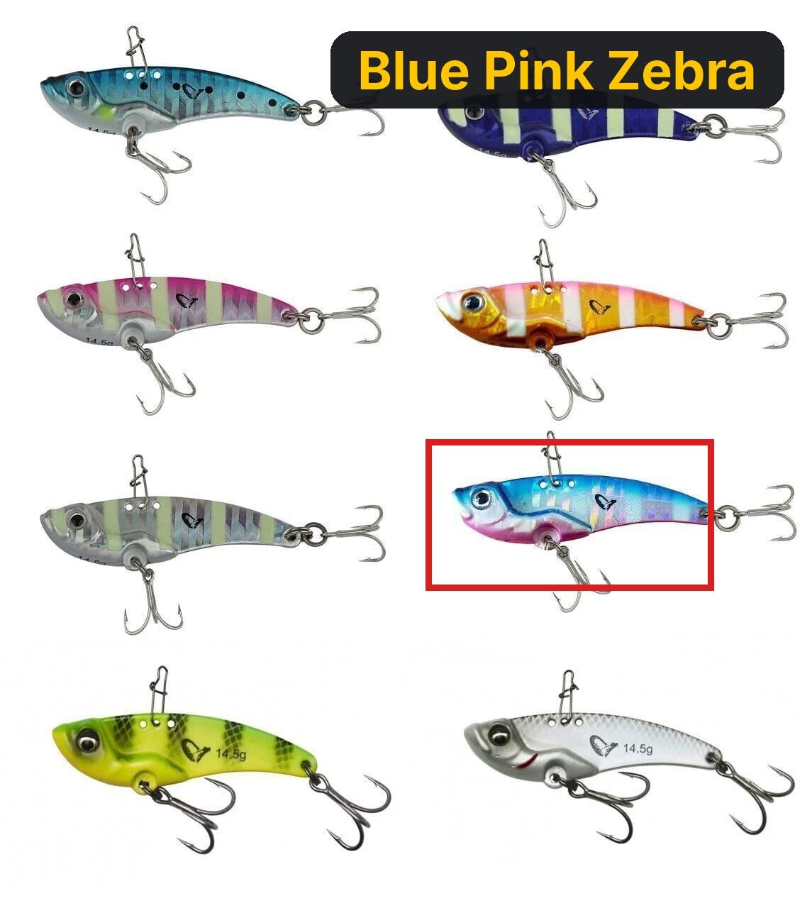 Savage gear 3D VIB Blade 4,5 cm 8,5gr Suni Yem Blue Pink Zebra