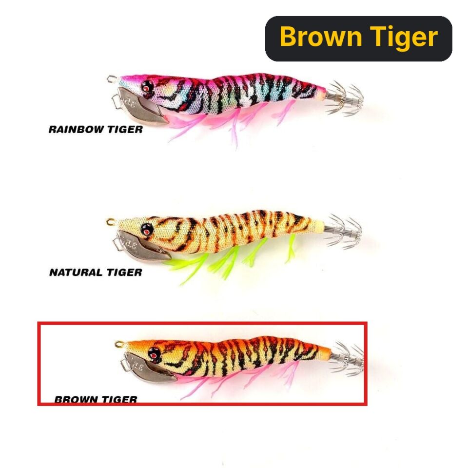 Ryuji Target Squid 3.5# 11cm 24gr Brown Tiger