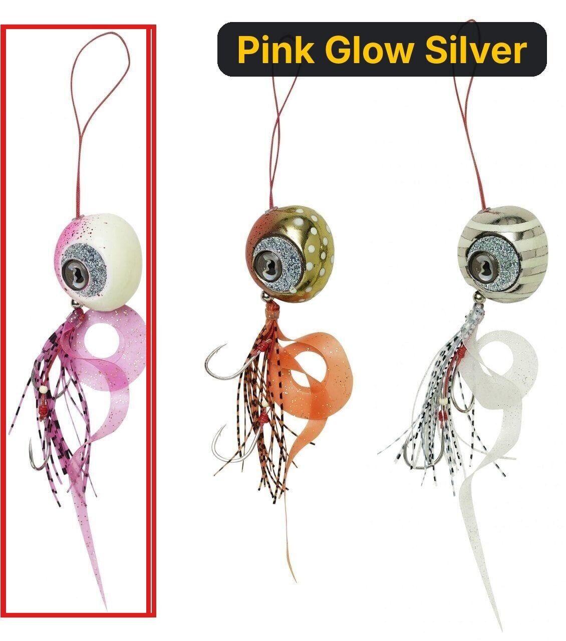 Savage gear Cuttle Eye 75 Gr Tai Rubber Sahte Yem Pink Glow Silver