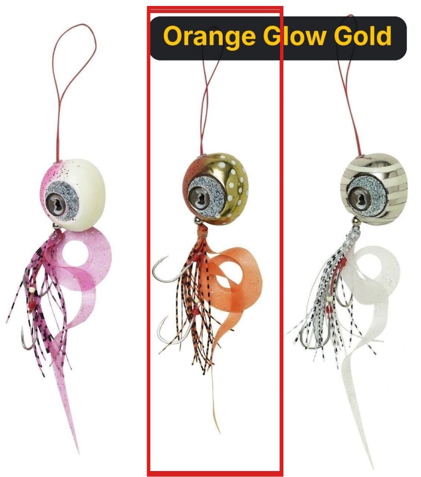 Savage gear Cuttle Eye 75 Gr Tai Rubber Sahte Yem Orange Glow Gold