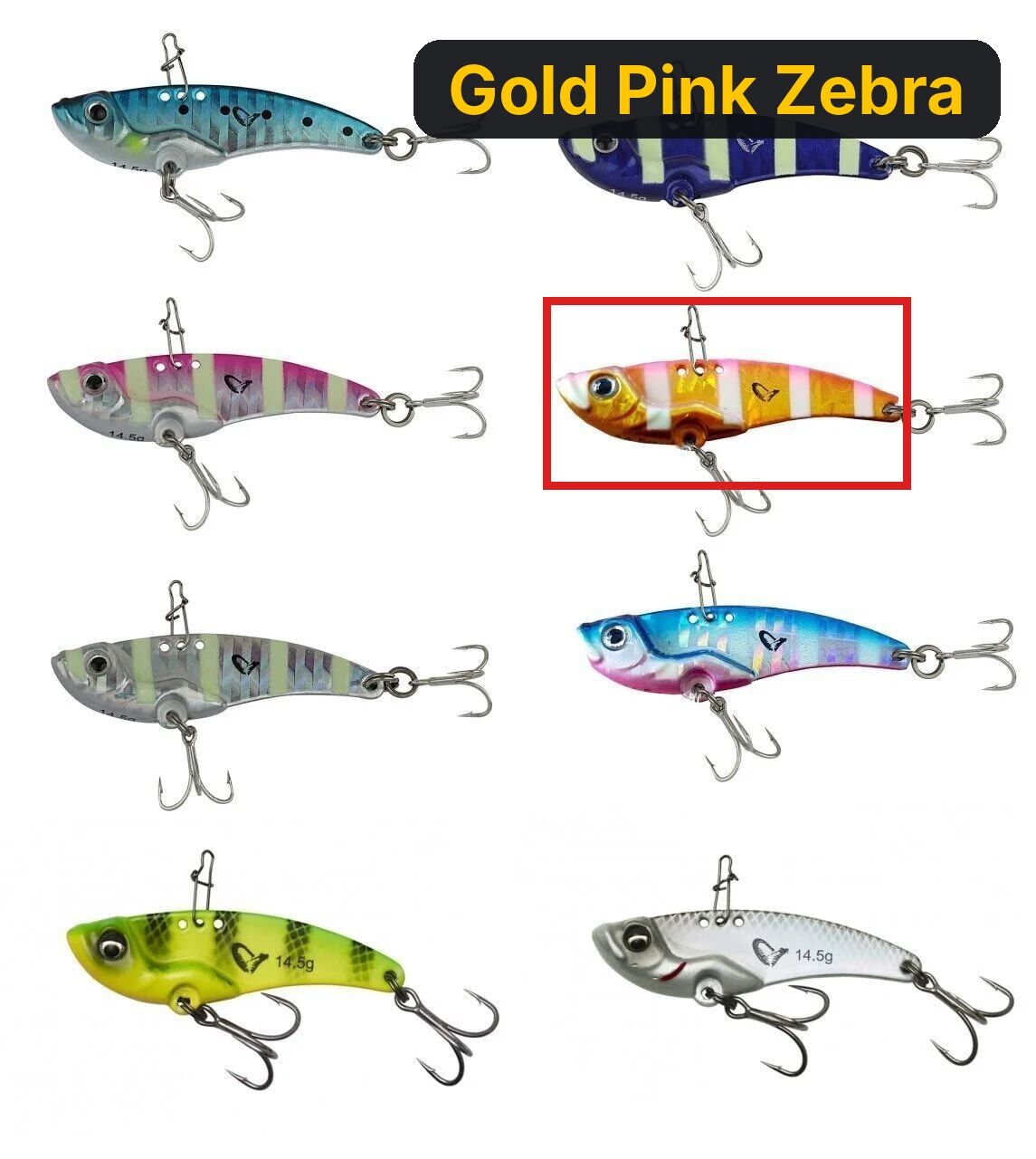 Savage gear 3D VIB Blade 4,5 cm 8,5gr Suni Yem Gold Pink Zebra