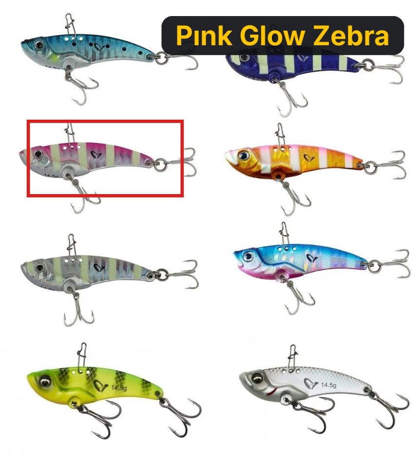Savage gear 3D VIB Blade 4,5 cm 8,5gr Suni Yem Pınk Glow Zebra
