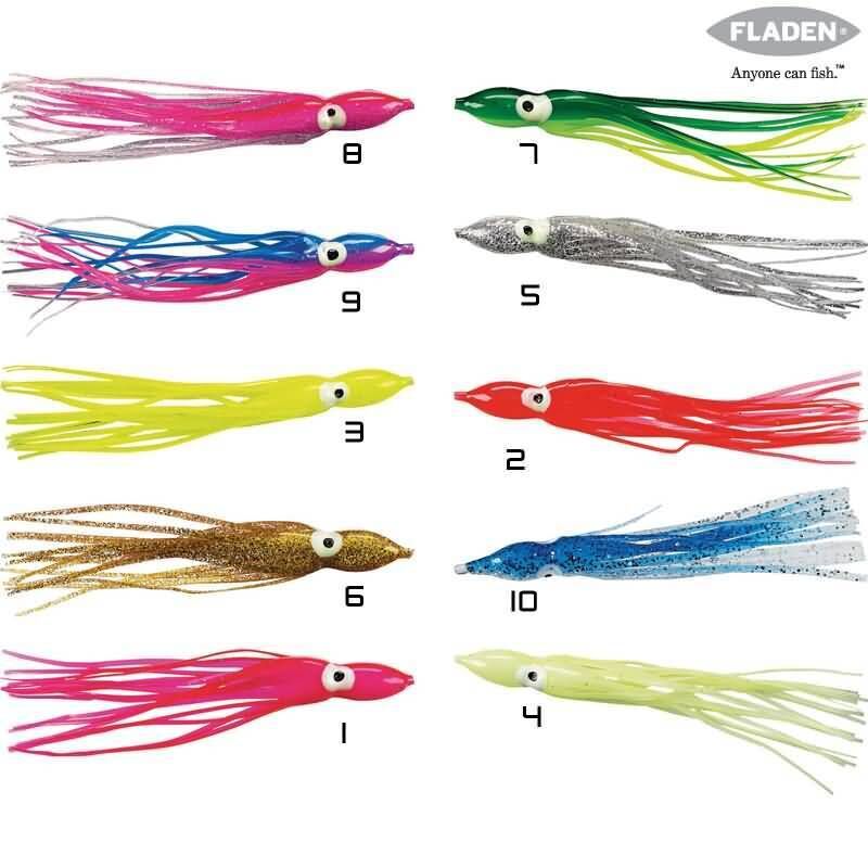 Fladen 7 cm Ahtapot 10P YPB- YELLOW / PINK / BLUE