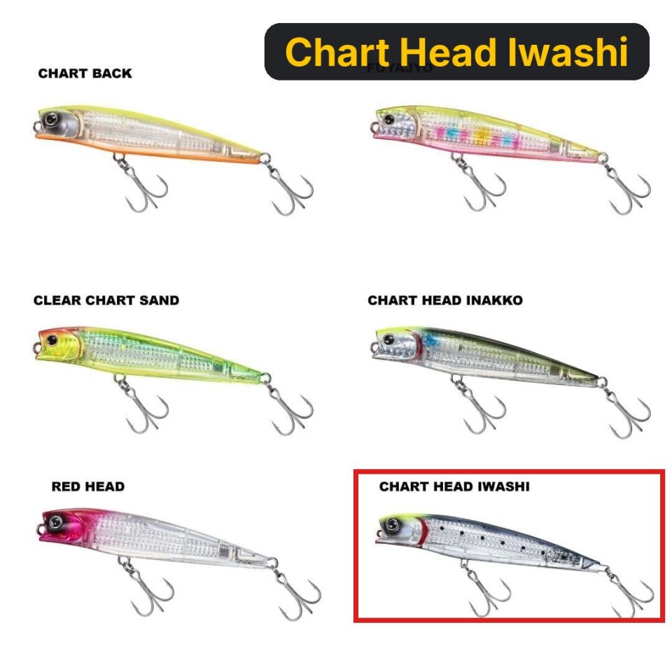 Daiwa Morethan Salt Pencil Laser Impact 95F Maket Yem Chart Head Iwashi