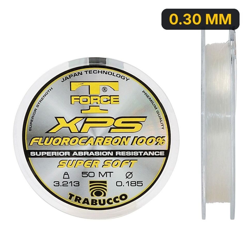Trabucco T-Force Xps Serisi 50m Fluorocarbon Misina 0.30 MM