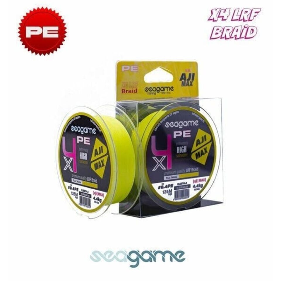 Seagame Aji Max X4 PE 125M Fluo Yellow İp Misina