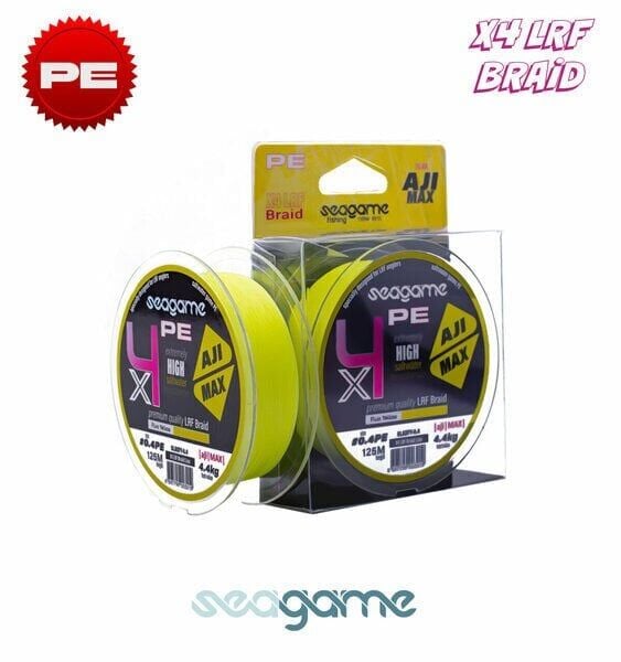 Seagame Aji Max X4 PE 125M Fluo Yellow İp Misina