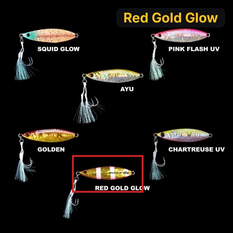Ryuji Slowin Jig 150 gr Metal Yem Red Gold Glow