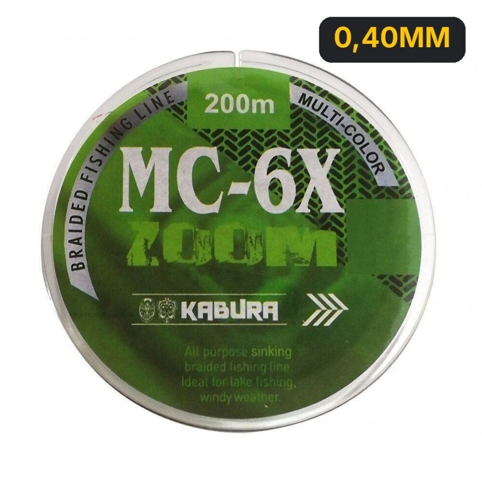 Kabura MC-6X 200 MT Multicolor İp Misina 0,40MM