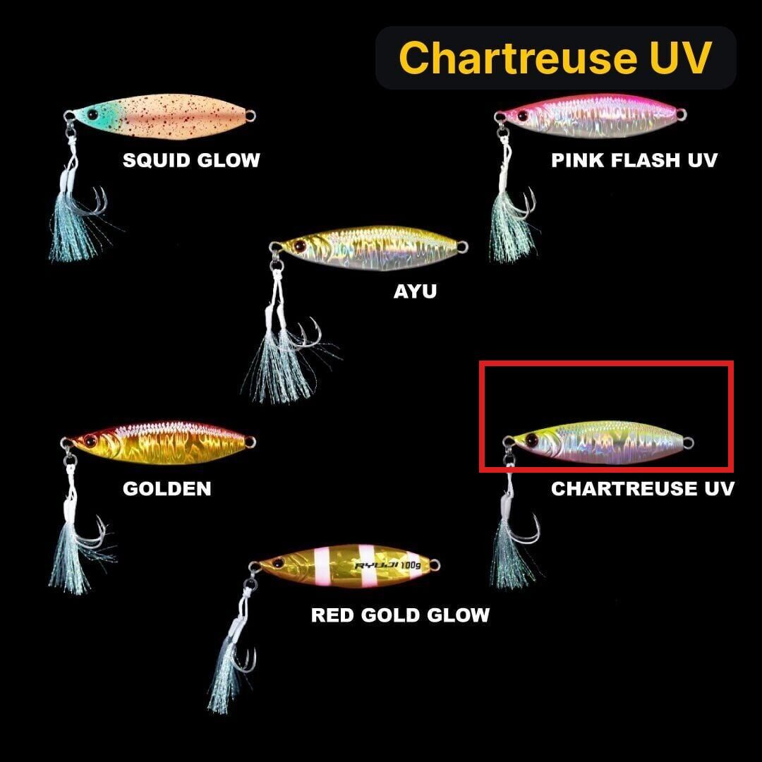 Ryuji Slowin Jig 150 gr Metal Yem Chartreuse UV