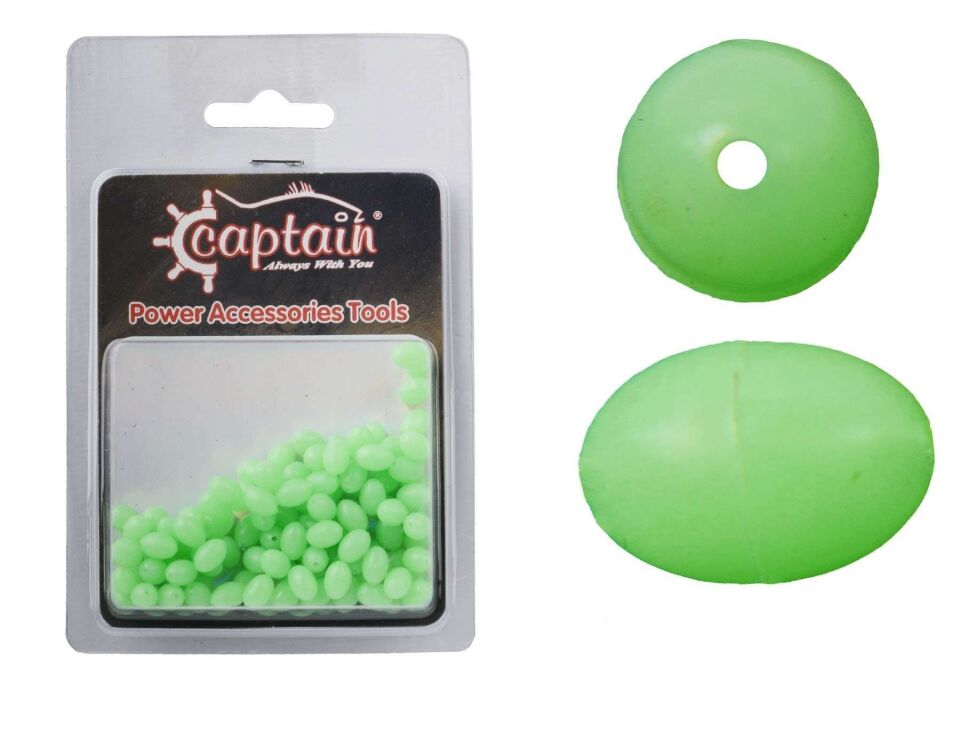 Captain Glow Boncuk Oval Çapari ve Takım Boncuğu 5mm 100lü Paket