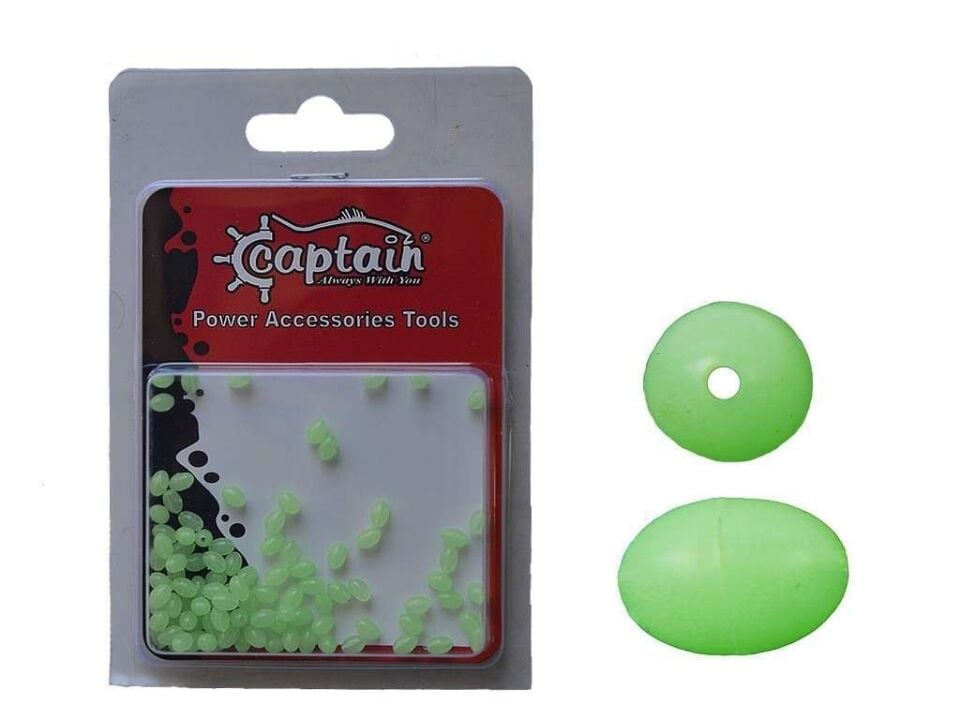 Captain Glow Boncuk Oval Çapari ve Takım Boncuğu 5mm 100lü Paket