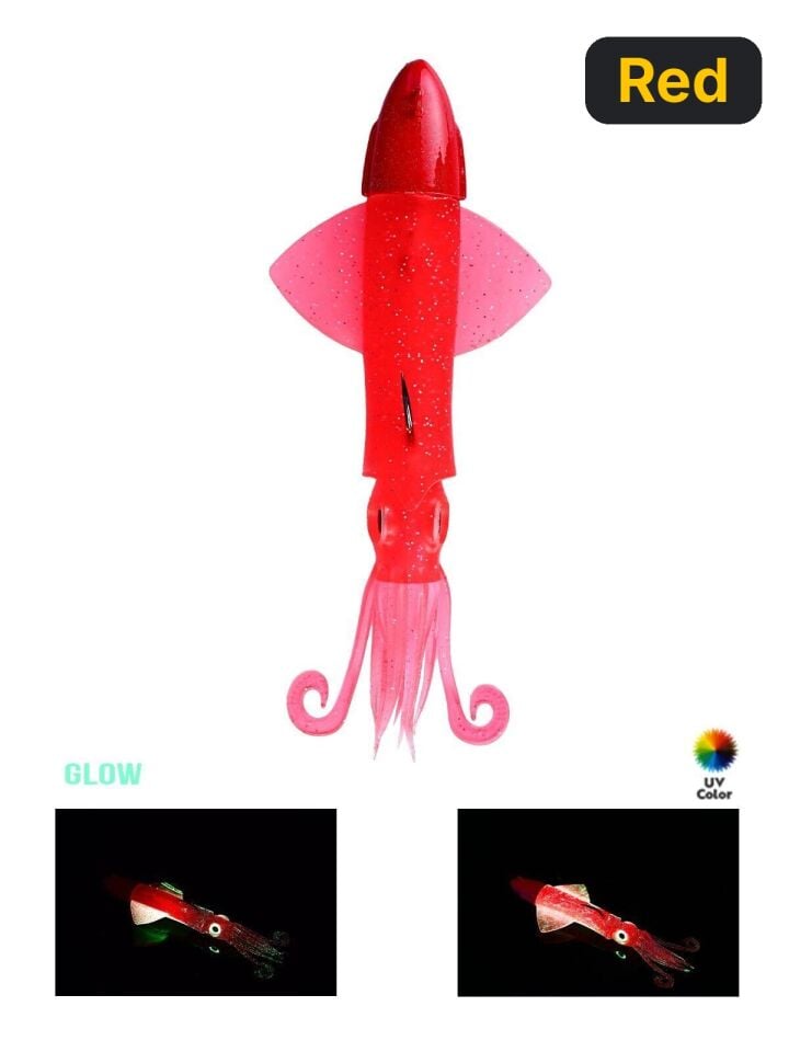 Fujin Calamax EVO 190gr Combo Squid Silikon Yem Red