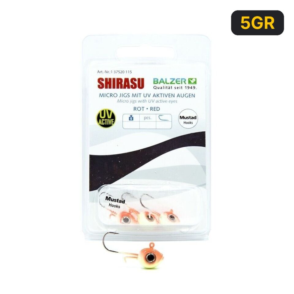 Balzer 13752 Micro LRF Jig Head UV Active 6 No İğne 3'lü Paket 5GR
