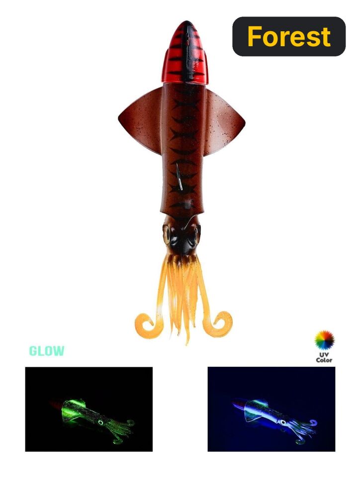 Fujin Calamax EVO 190gr Combo Squid Silikon Yem Forest