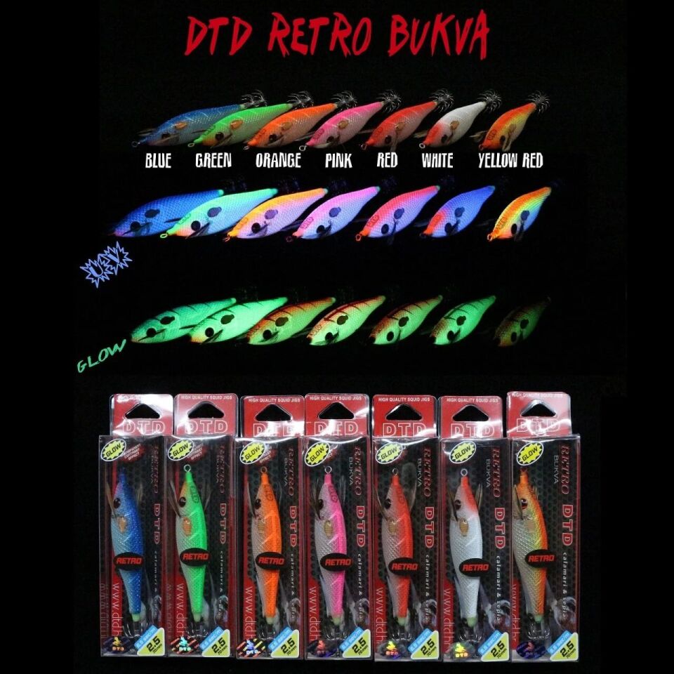 Dtd Retro Bukva 70mm 9.80gr 2.5 Glow Kalamar Zokası