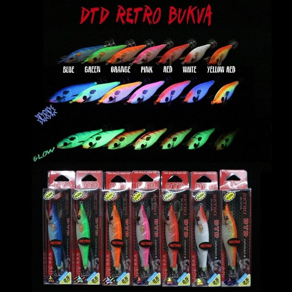 Dtd Retro Bukva 70mm 9.80gr 2.5 Glow Kalamar Zokası