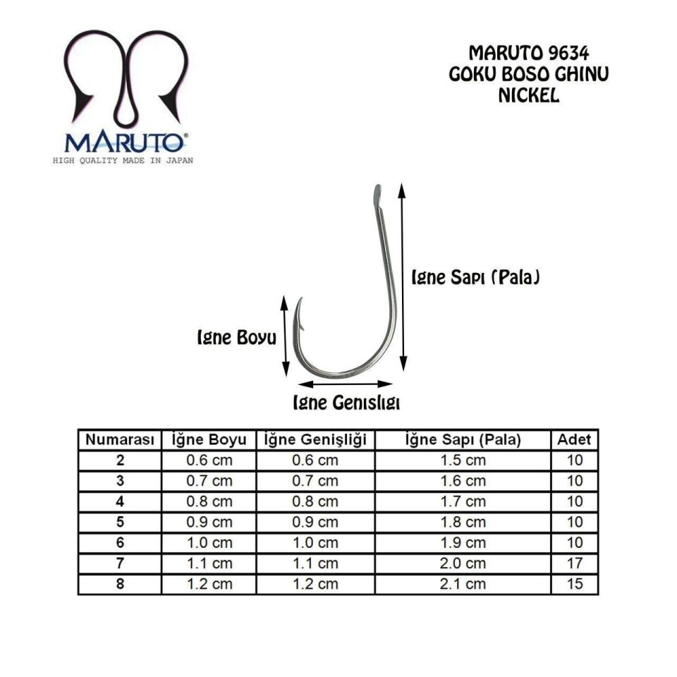 Maruto 9634 Bn İğne 8