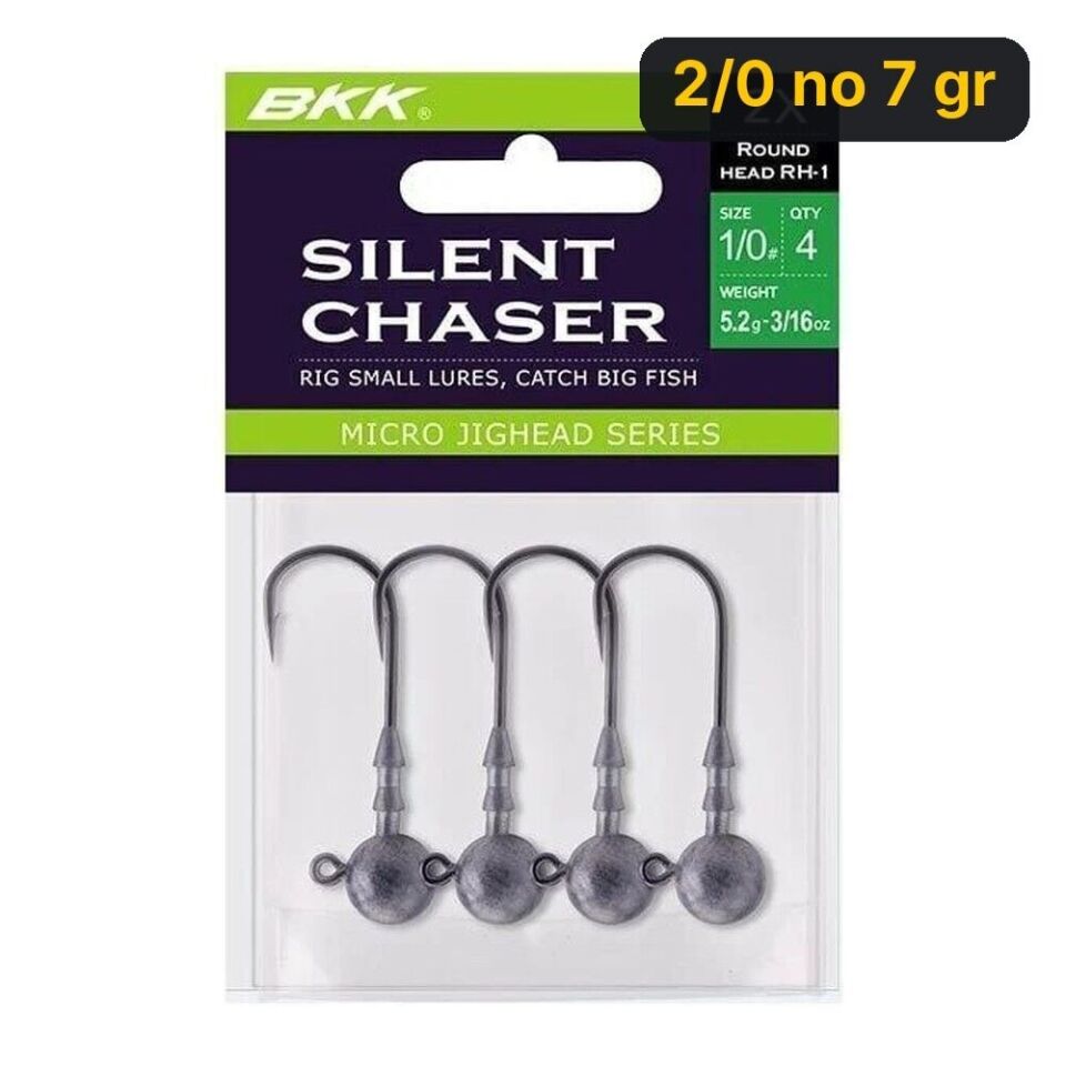BKK Silent Chaser- Round Head Jighead 2/0 no 7 gr